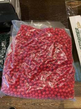 Шары с краской PAINTBALLS CAL. 43 - RED ( (500 шт / пакет )