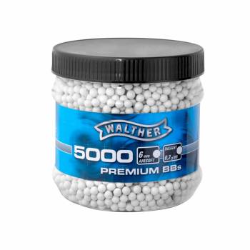 Walther Premium 0.20 g / 5000 BB balls for ASG