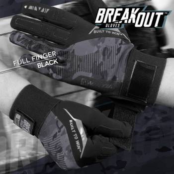 Перчатки VIRTUE BREAKOUT GLOVES - RIPSTOP FULL FINGER BLACK CAMO размер L