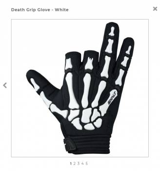 Защитные перчатки DEATH GRIP GLOVE - WHITE размер S
