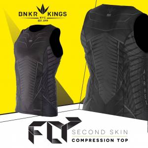 BUNKERKINGS FLY SLEEVELESS COMPRESSION TOP размер L